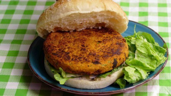 HAMBURGUESA DE TOFU Y GARBANZOS