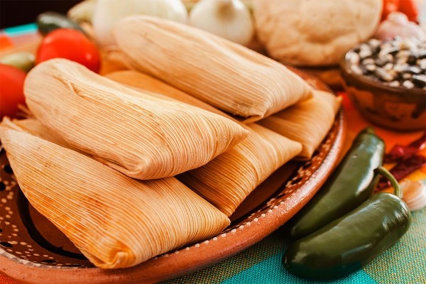 tamales de hoja de maíz