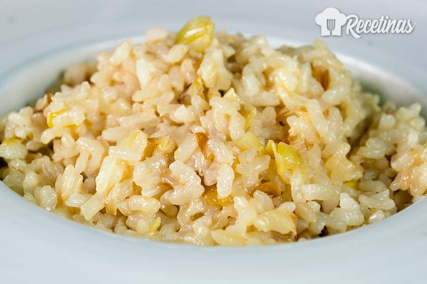 Receta de risotto de puerros