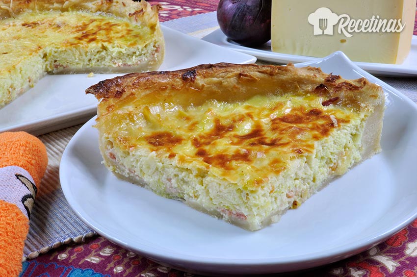 Receta de pastel de puerros