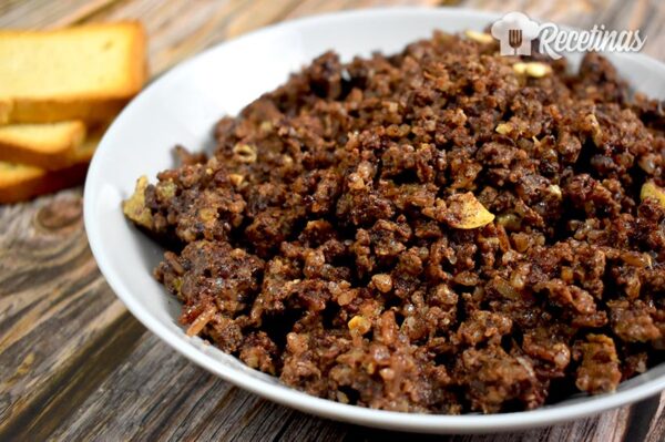 Revuelto de morcilla de Burgos