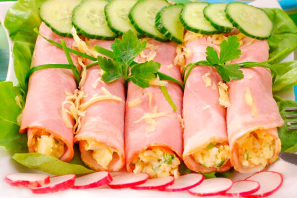 Rollitos de jamón