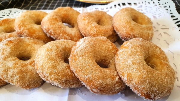 Roscos de vino blanco en el horno