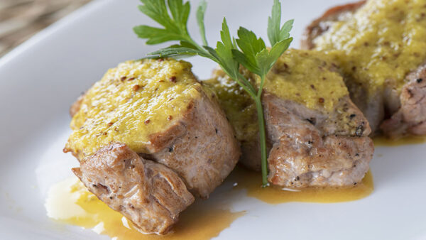 SOLOMILLO DE CERDO A LA MOSTAZA Y MIEL