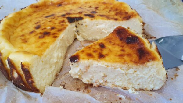 Tarta de queso La Viña de San Sebastián 3 minutos y al horno