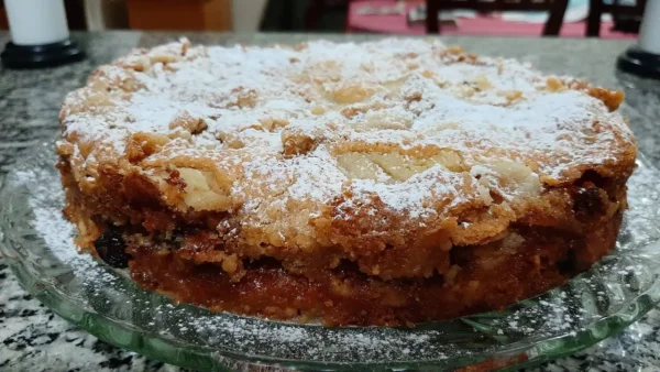 Torta de manzana alemana, no precisa batir, es simple, fácil de preparar y deliciosa