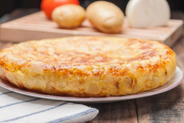 Tortilla de patata y jamón