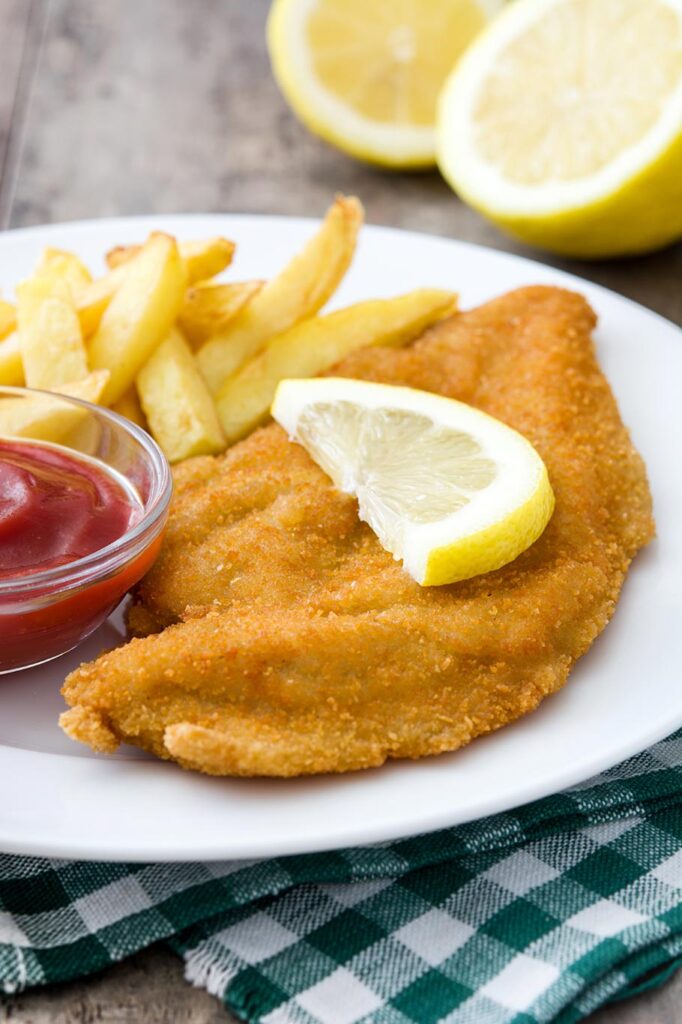 - Recetas de Cocina Vista del escalope vienés