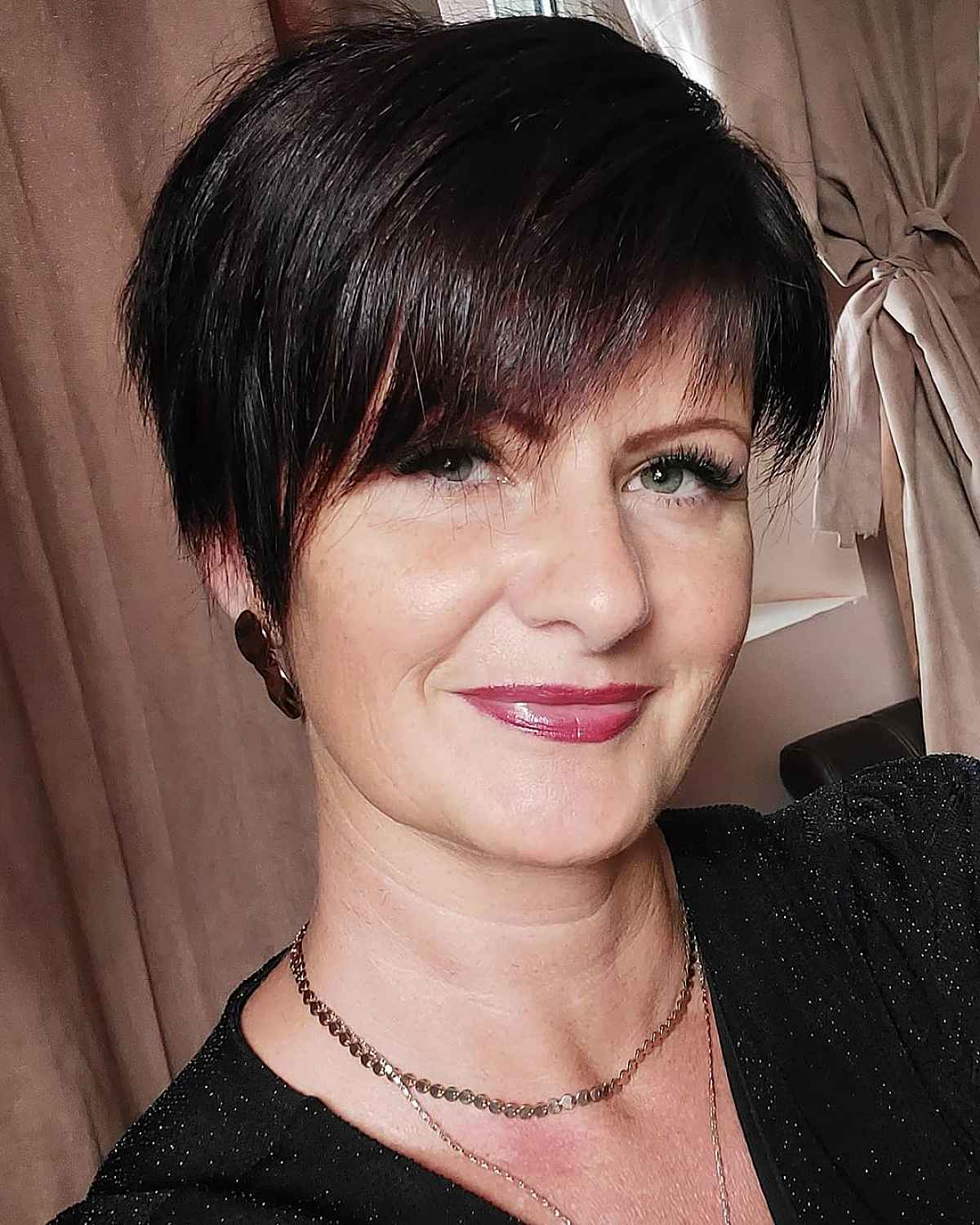 28 Hottest Ways to Have Short Brown Hair in 2023 short dark chocolate layers