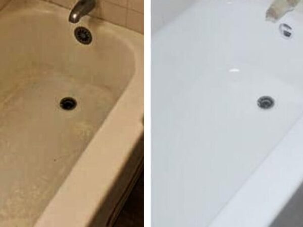 BAIGNOIRE, COMMENT LA NETTOYER SANS EFFORT : QUELQUES GOUTTES SUFFISENT À LA RENDRE COMME NEUVE