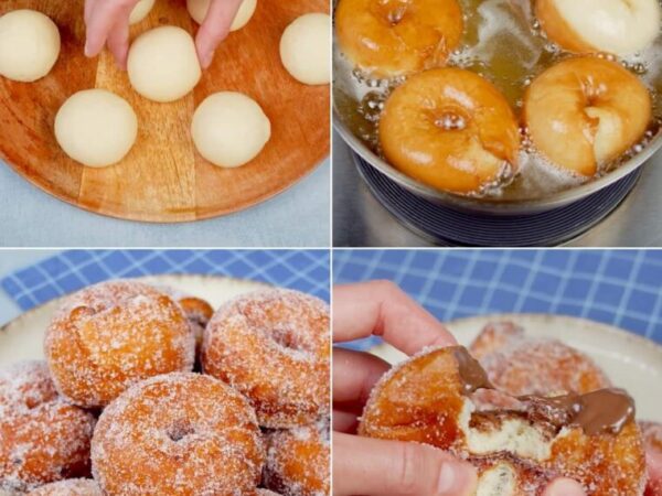 BEIGNETS FARCIS À LA CRÈME DE NOISETTES