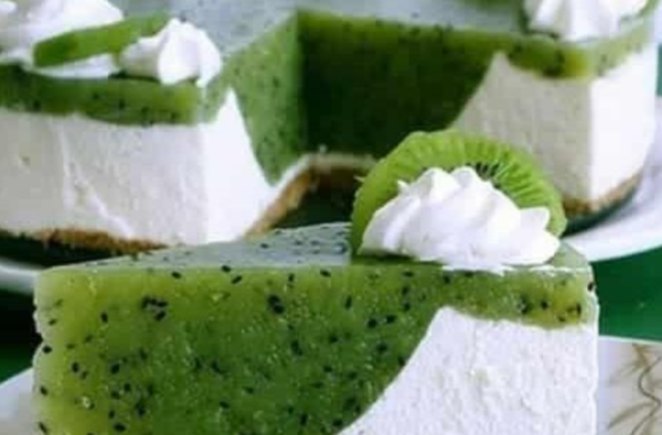 BISCUITS AU BEURRE KIWI CAKE AVEC CREAM CHEESE, SANS CUISSON !