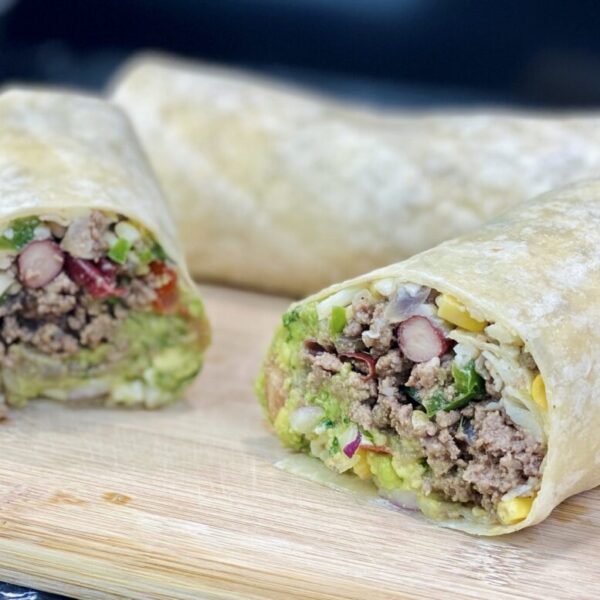 BURRITO VIANDE HACHÉE ET GUACAMOLE