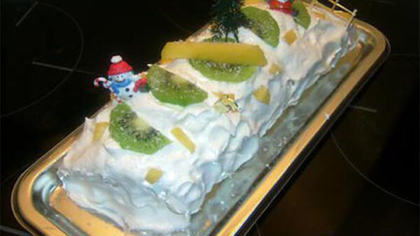 Bûche aux saveurs exotiques