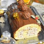Bûche de Noël au Chocolat Ferrero Rocher depuis recettemoderne.com