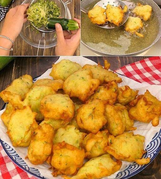 Beignets de courgettes : moelleux et savoureux et prêts en quelques minutes seulement !