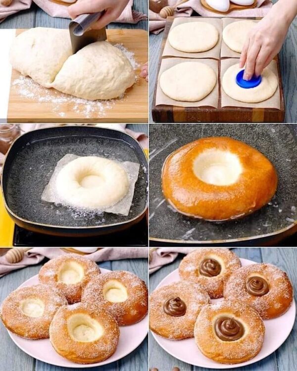 Beignets à la crème de noisette :