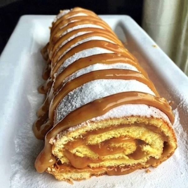Biscuit roulé au caramel beurre salé