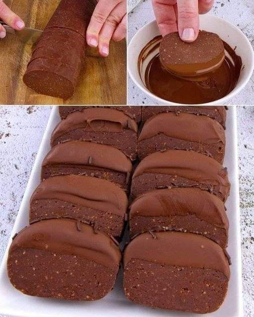 Biscuits au chocolat sans cuisson 😋