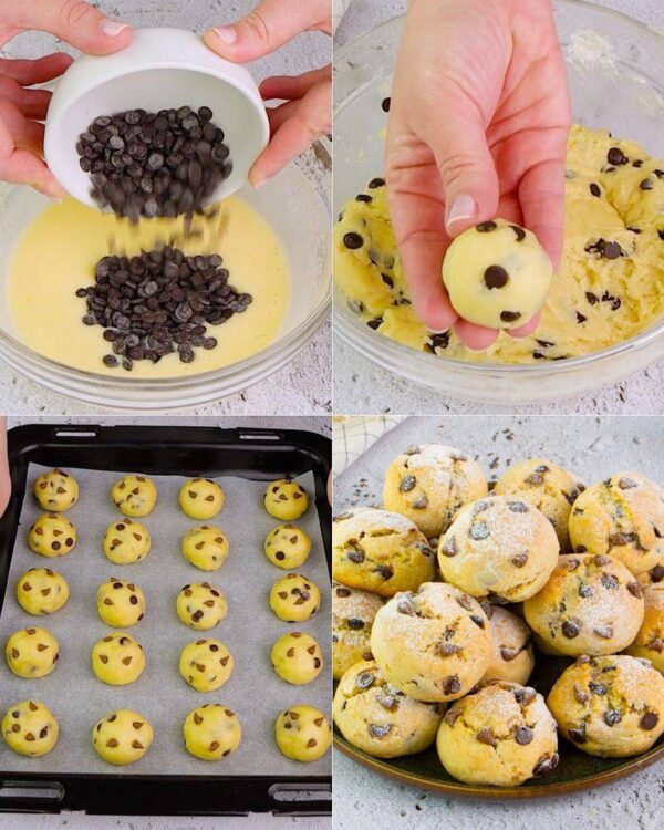 Biscuits au yaourt aux pépites de chocolat : la recette des biscuits sablés légers et gourmands
