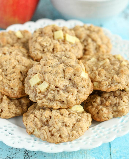 Biscuits aux pommes et à l’avoine
