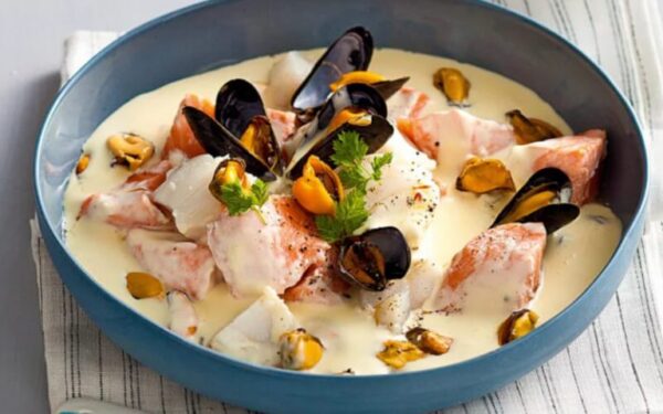 Blanquette de cabillaud aux moules