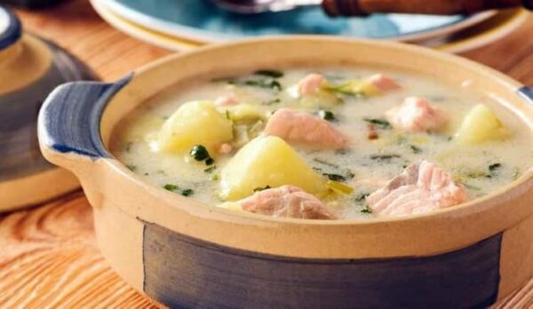 Blanquette de saumon aux poireaux