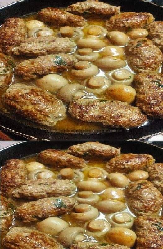 Boulettes de viande aux champignons