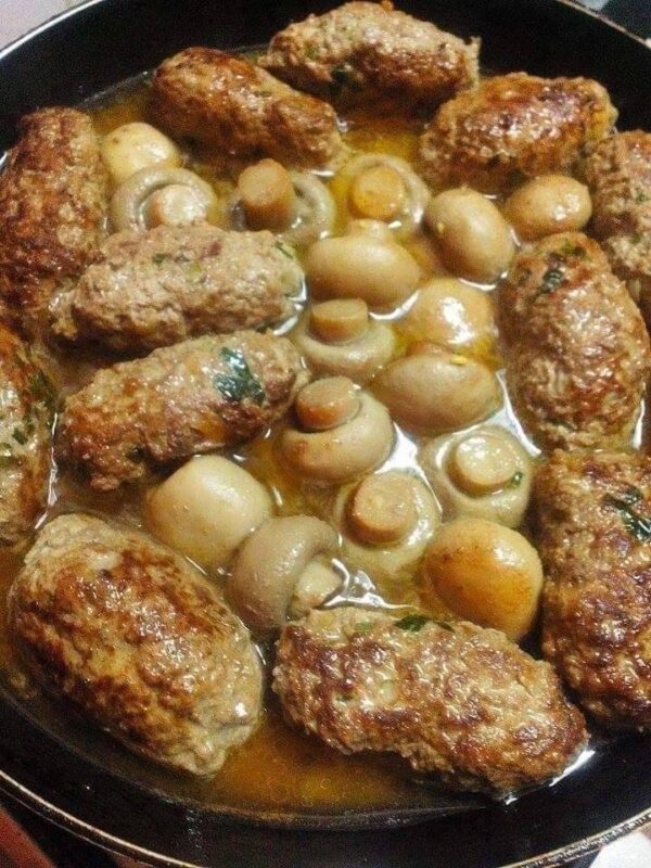 Boulettes de viande aux champignons