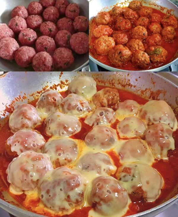 Boulettes de viande à la sauce tomate et au fromage fumé : un plat savoureux