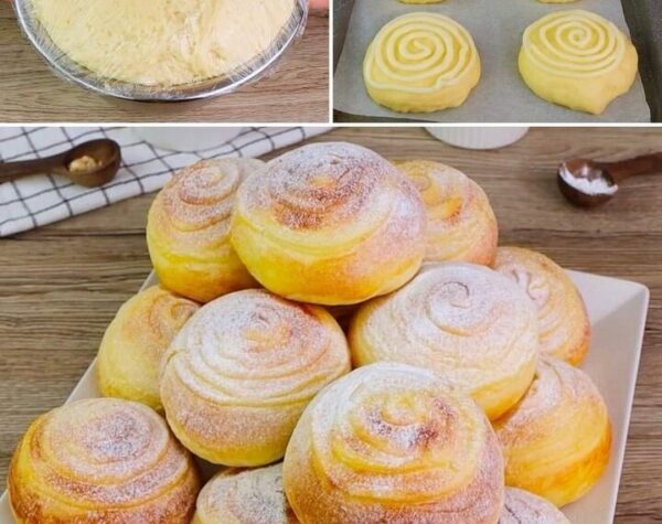 Brioches à la crème moelleuse