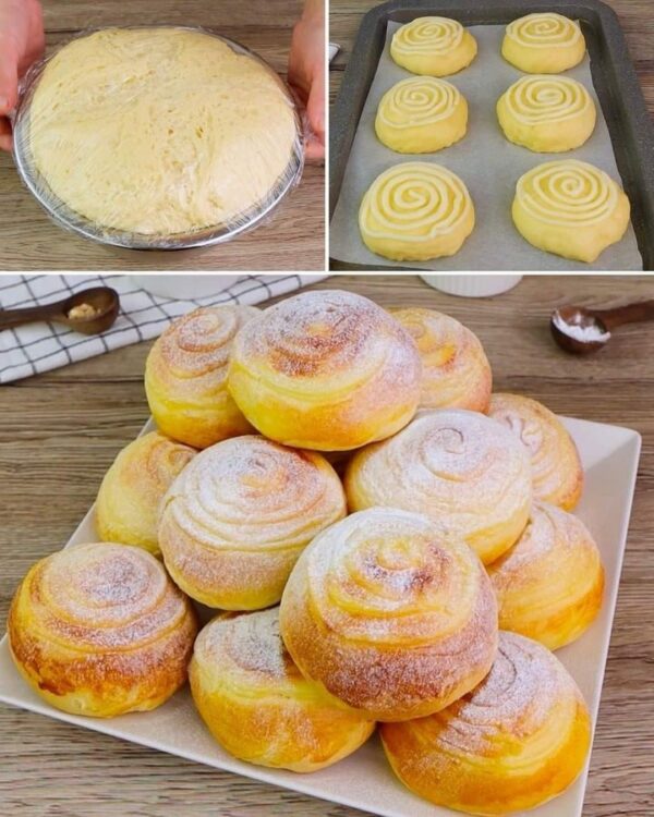 Brioches à la crème moelleuse