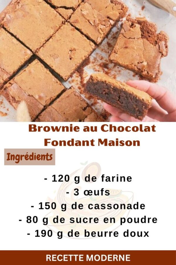 Brownie au Chocolat Fondant Maison