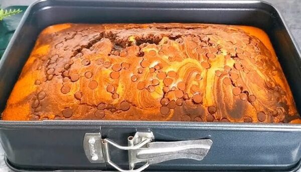 CAKE ZEBRA AVEC Pépites de chocolat