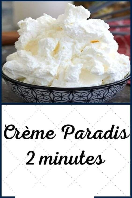 CRÈME PARADIS 2 MINUTES