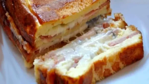 Cake Croque Monsieur Jambon Fromage