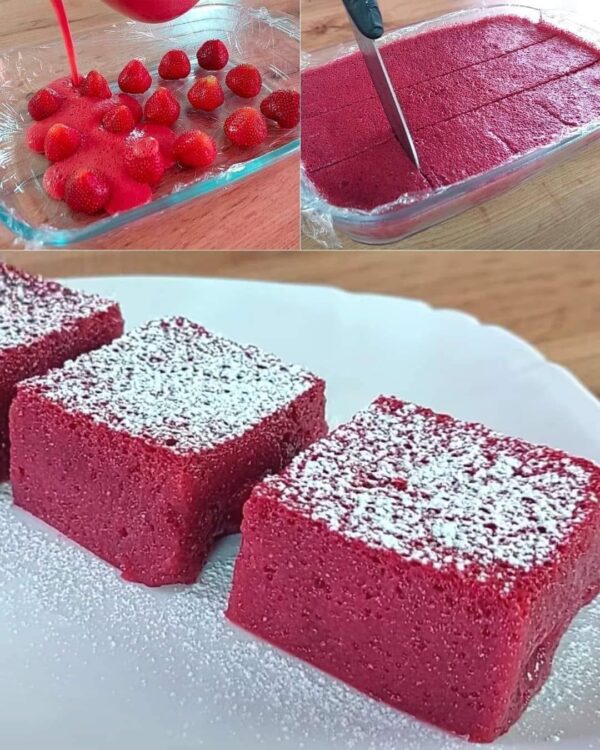 Carrés aux fraises : la délicieuse recette sans cuisson