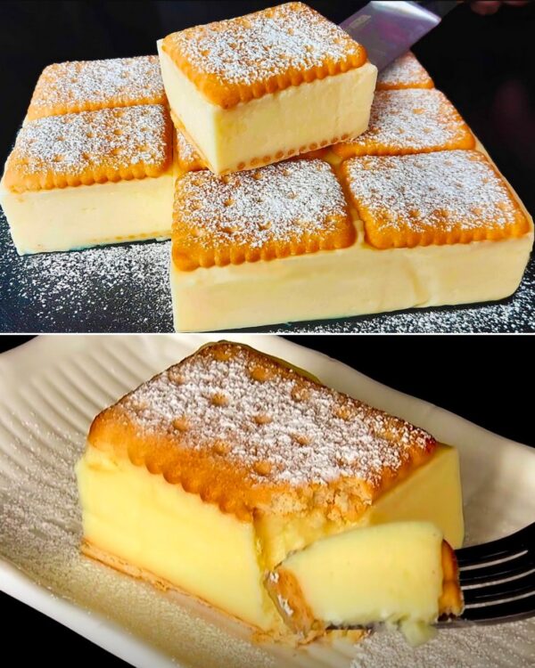 Carrés crémeux aux biscuits : de délicieuses gourmandises très simples et faciles à réaliser