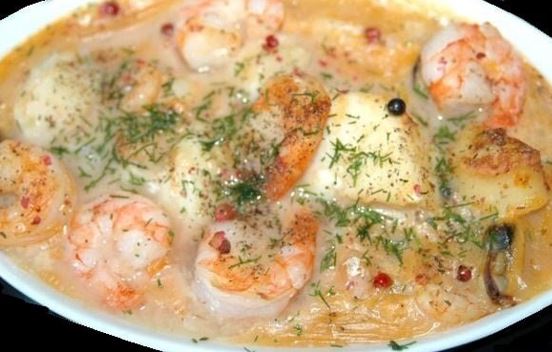 Cassolette de fruits de mer