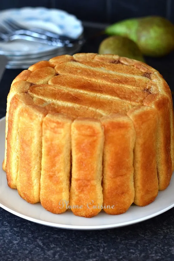 Charlotte poire chocolat super facile