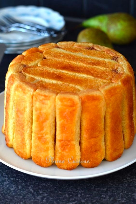 Charlotte poire chocolat super facile