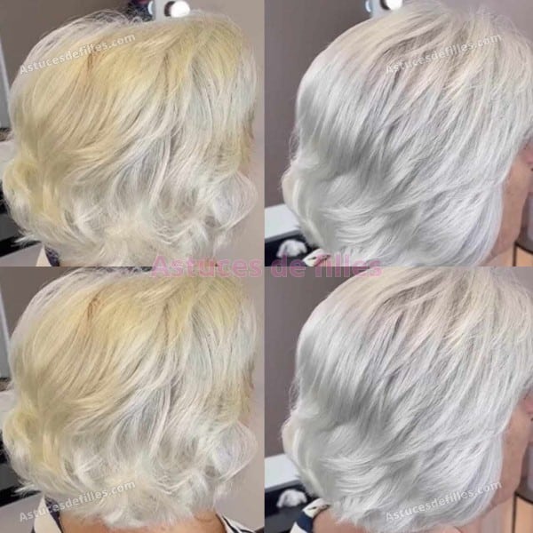 Comment éviter le jaunissement des cheveux blancs