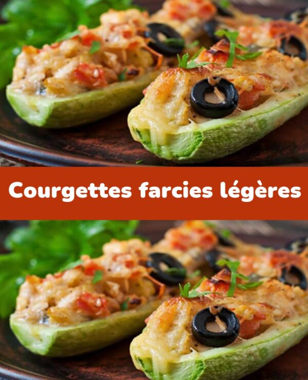 Courgettes farcies légères