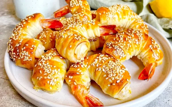 Crevettes en Croûte de Pâte Feuilletée : Une Recette Éblouissante pour Vos Soirées Gourmandes
