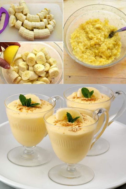 Crème à la Banane Un Dessert Sublime