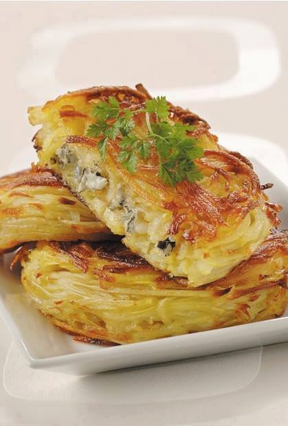 Croustillant de pommes de terre au bleu