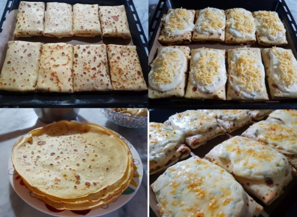 Crêpes Farcies à la Sauce Béchamel