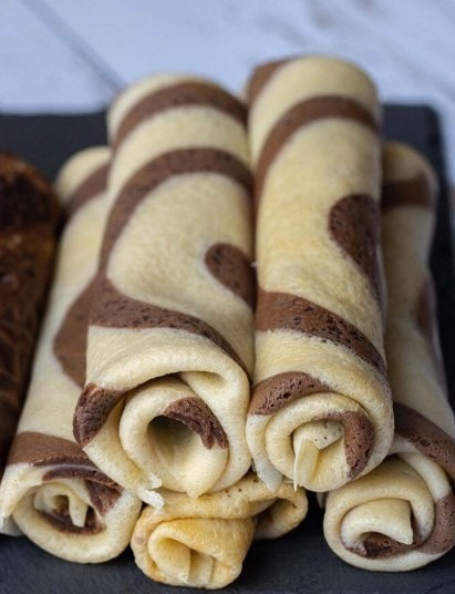 Crêpes Tourbillon Vanille et Chocolat