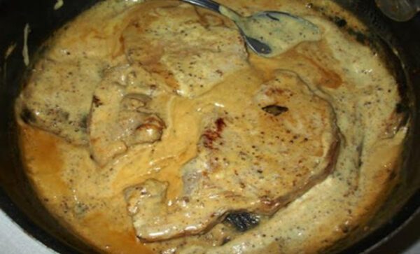 Côtes de porc sauce moutarde