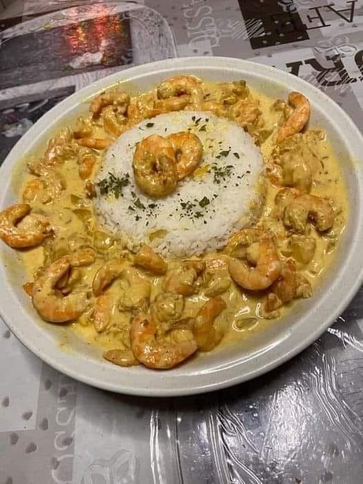 Curry de crevettes au lait de coco